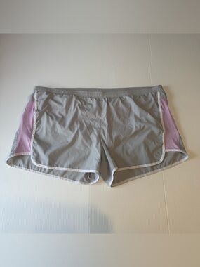 Old Navy Active XXL Gray Pink Mesh Dolphin Running Shorts Plus Size Athletic